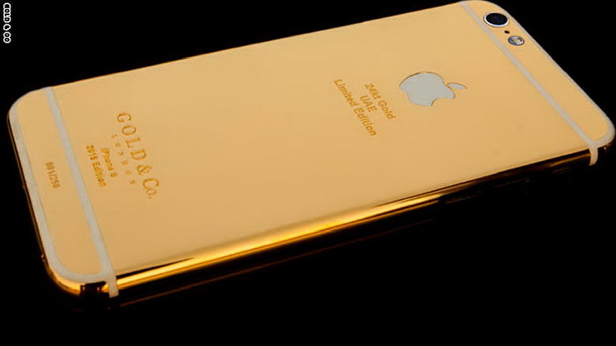 كم هو سعر الآيفون 6 المطلي بالذهب ؟