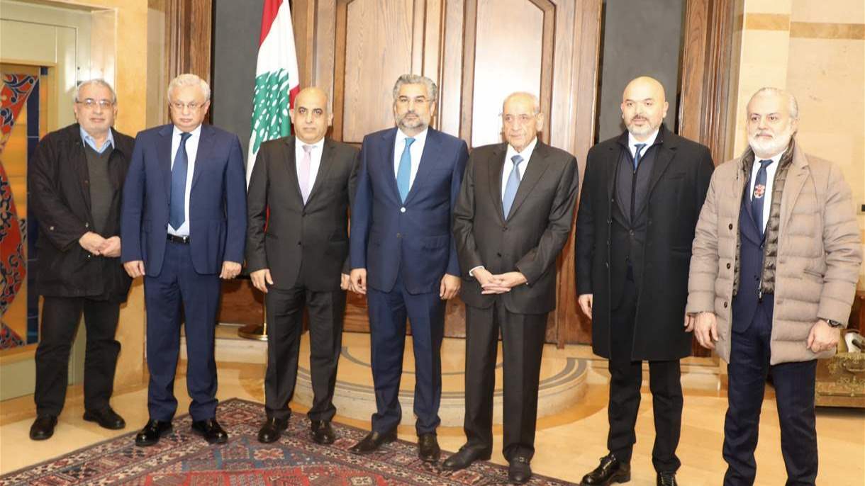 الرئيس بري يستقبل وفداً من مجلس رجال الأعمال اللبناني الكويتي
