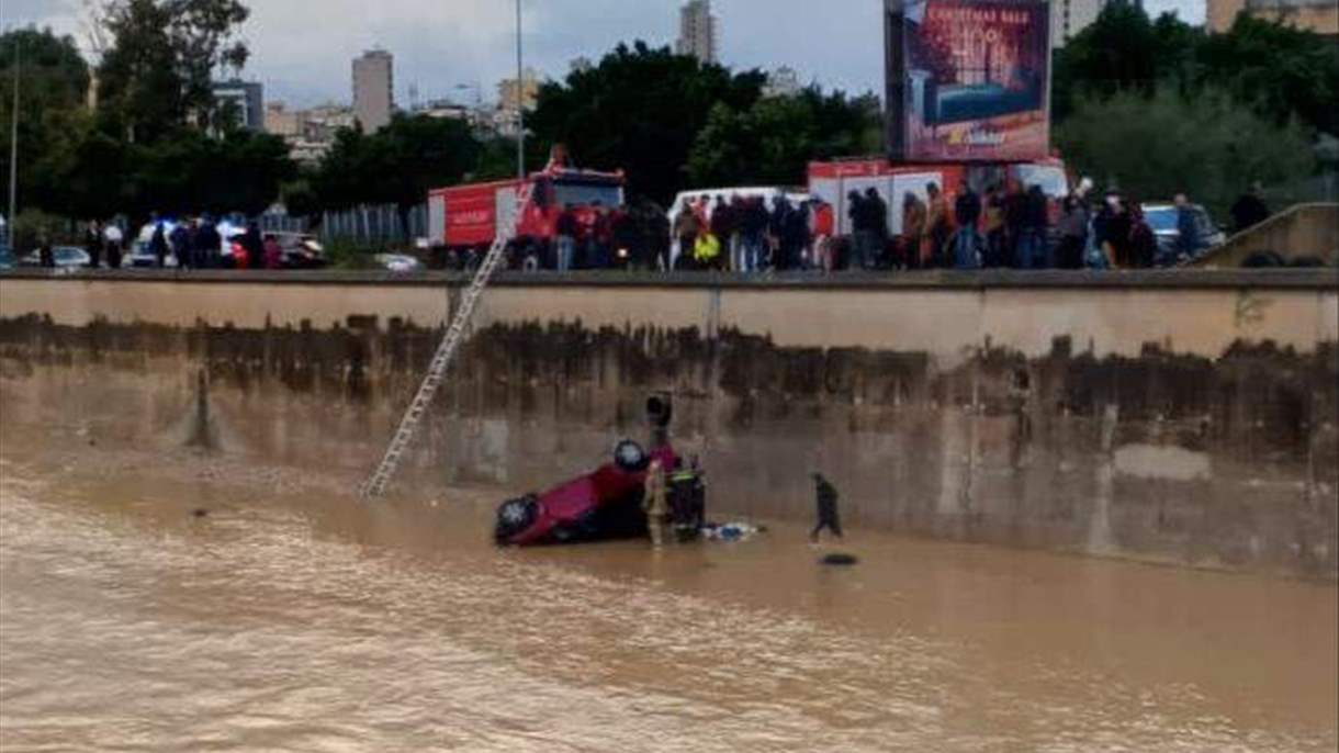  الـ yasa تعلّق على سقوط سيارة في مجرى نهر بيروت 