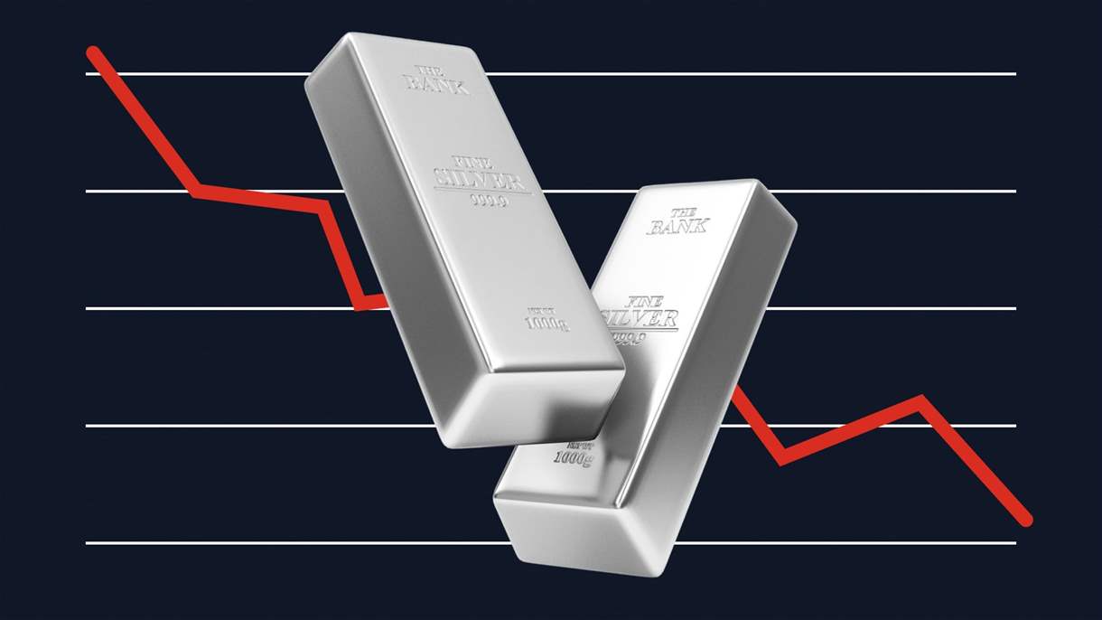 أسعار الفضة تهبط 4.5%