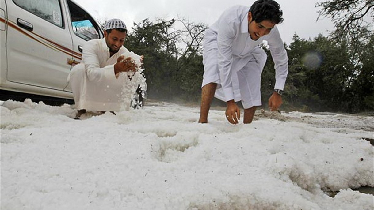 ثلوج في السعودية