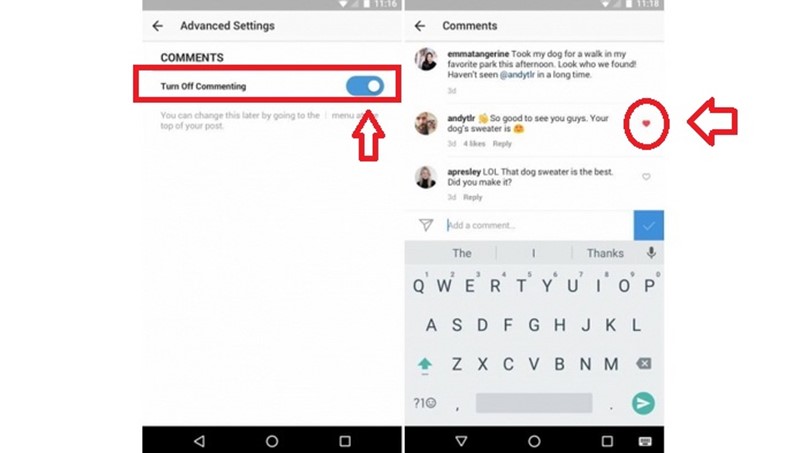 جديد إنستغرام: Like للـ Comment
