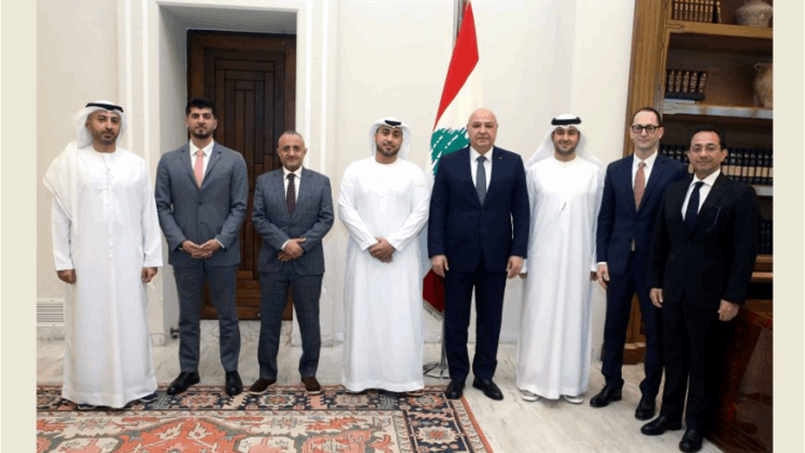 شركة اماراتية تنقل للرئيس عون رغبتها بتنفيذ مشاريع في لبنان