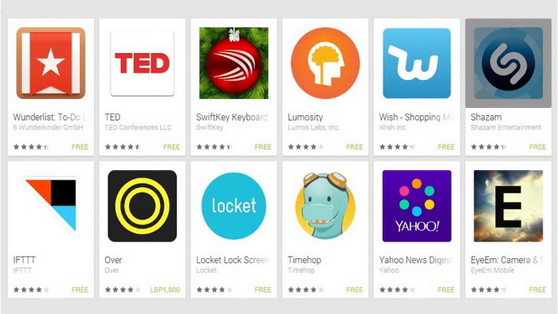 تلك كانت أفضل عشرة تطبيقات أندرويد في 2014