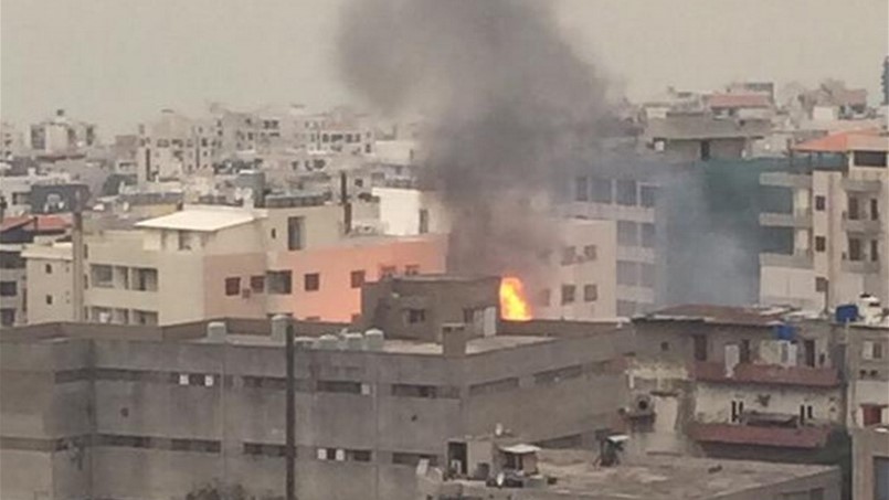 انفجار خزان للغاز في ذوق مصبح