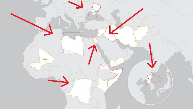 لا تسافروا في طائرات تمر فوق هذه المناطق